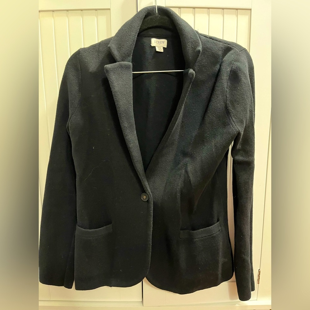 J crew black xs blazer